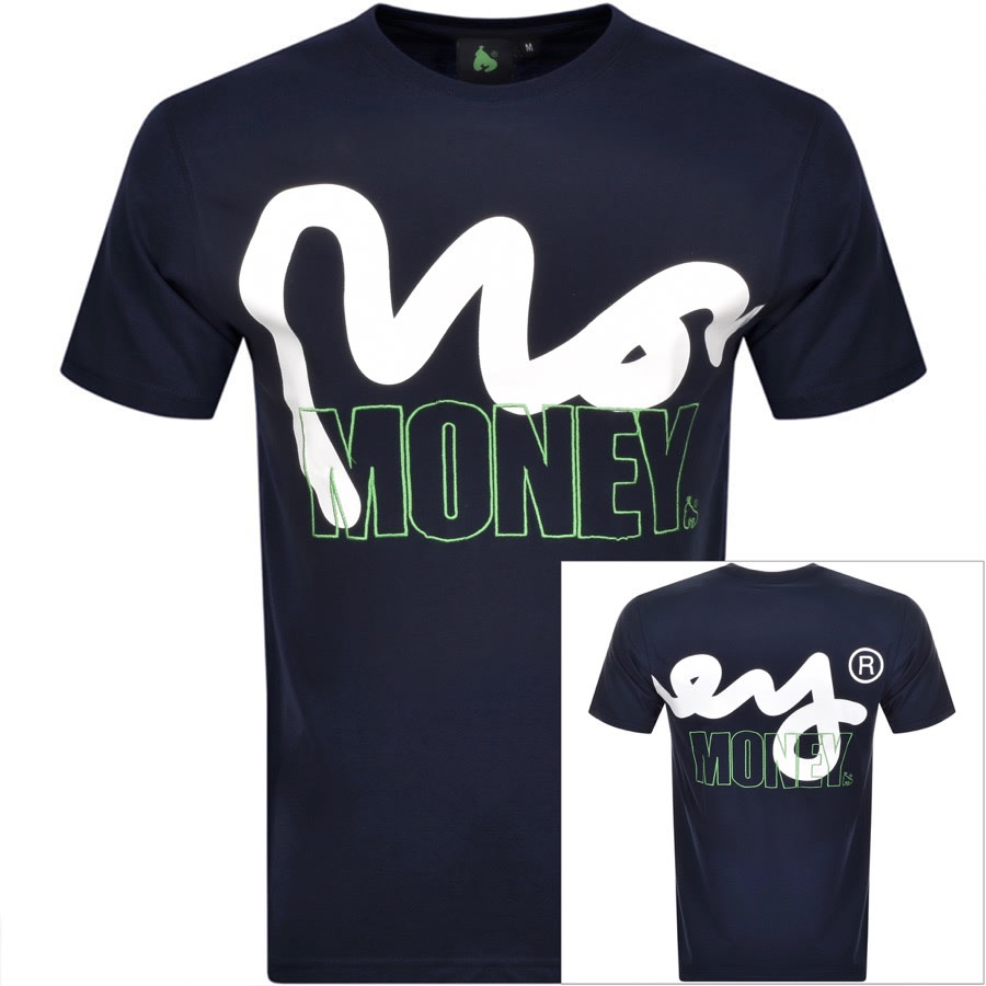 Alternative Image for ProductMoney Crew Neck Logo T Shirt Navy1